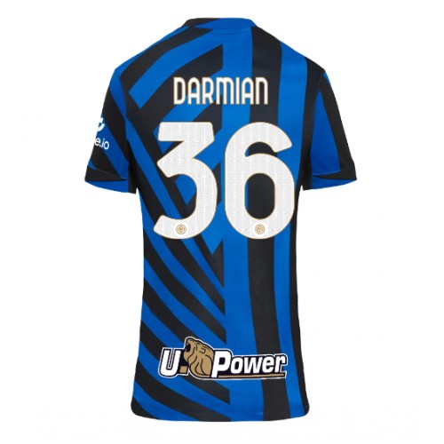 Fotballdrakt Dame Inter Milan Matteo Darmian #36 Hjemmedrakt 2024-25 Kortermet